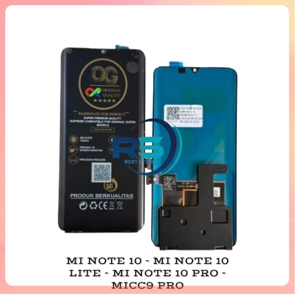 ORI Lcd Touchscreen Xiaomi Mi Note 10 / Mi Note 10 Pro / Mi Note 10 Lite Fullset
