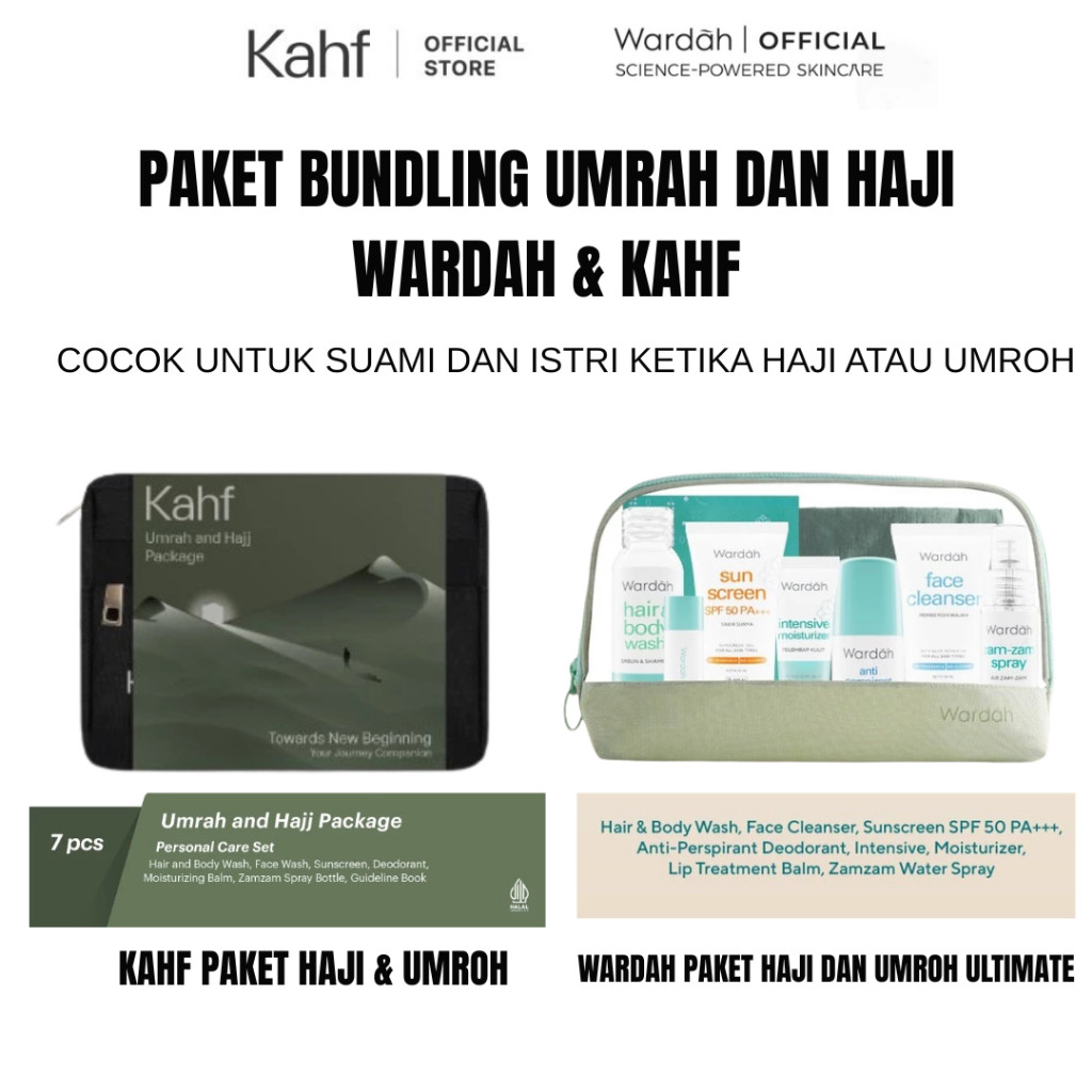 MFI - Bundling Paket Haji - Umrah Kahf & Wardah | Kahf Paket Haji & Wardah Paket Haji Ultimate
