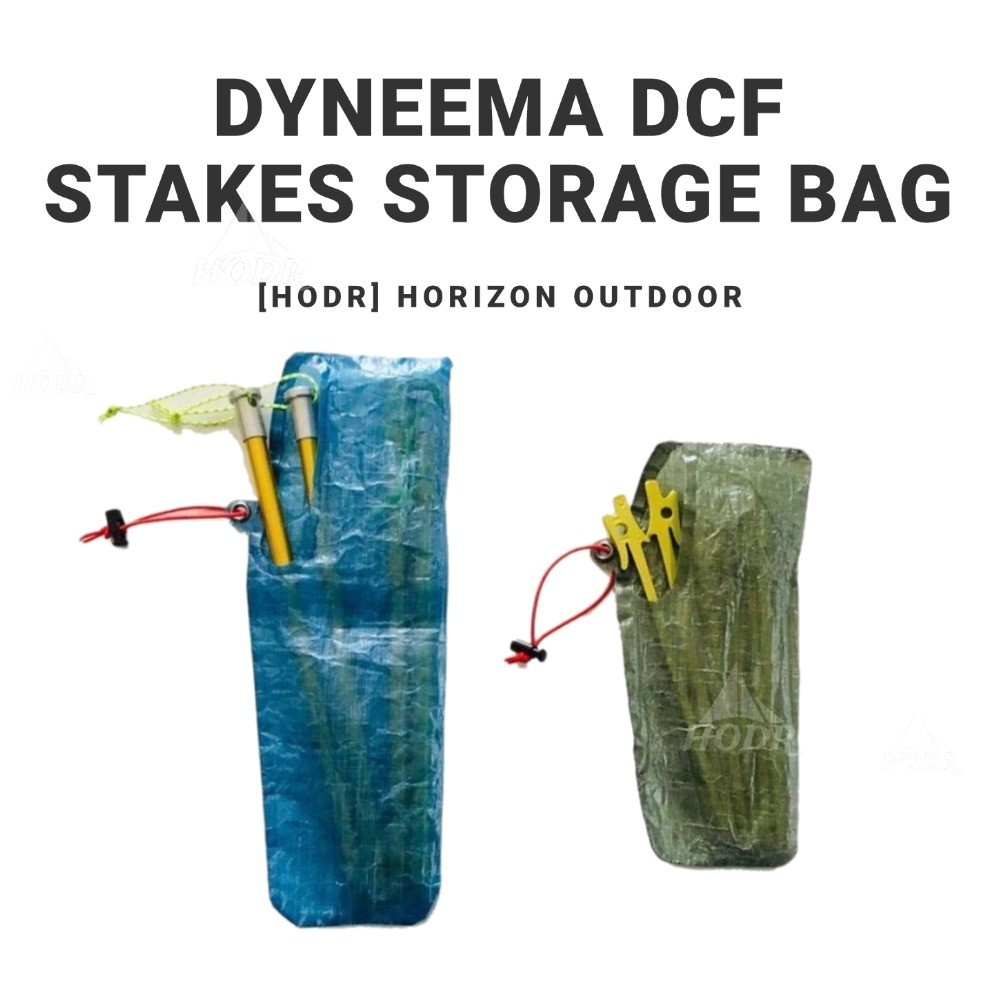 [HODR] Dyneema Ground Pegs Storage Bag 1.43oz Cuben Fiber DCF EDC Gear Stakes Ultralight 3/4g Dyneem
