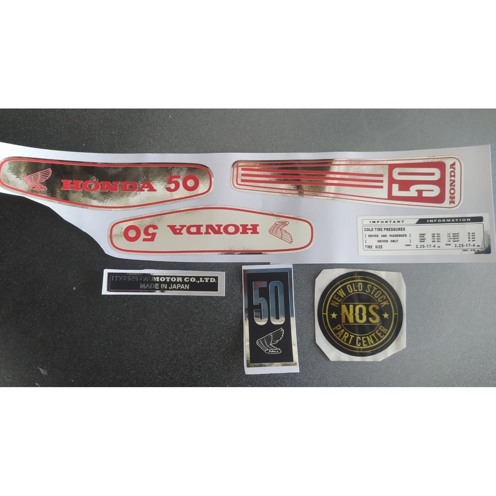 STRIPING STICKER HONDA C50 C 50 PISPOT COPY ORIGINAL