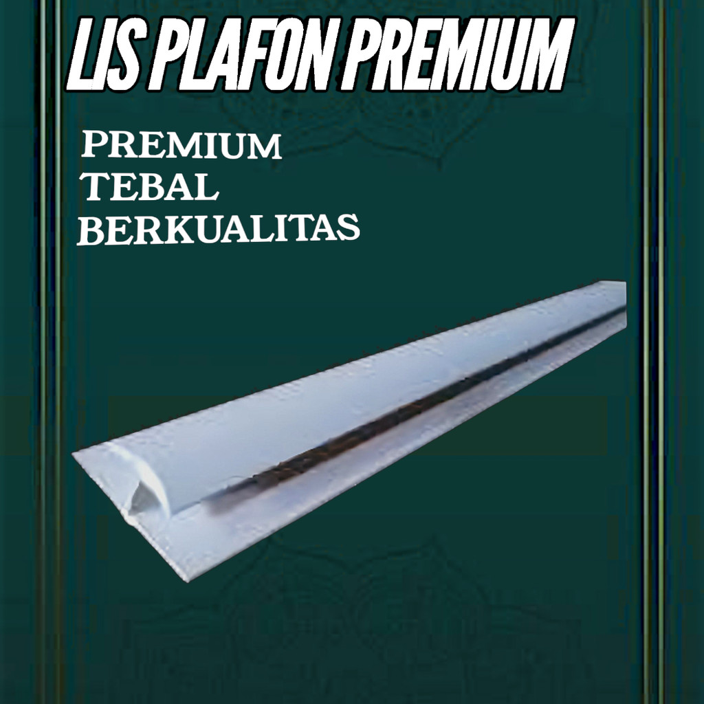 Lis PVC Sambungan Plafon | Finishing Premium | Anti Air | Motif Putih & Kayu Minimalis