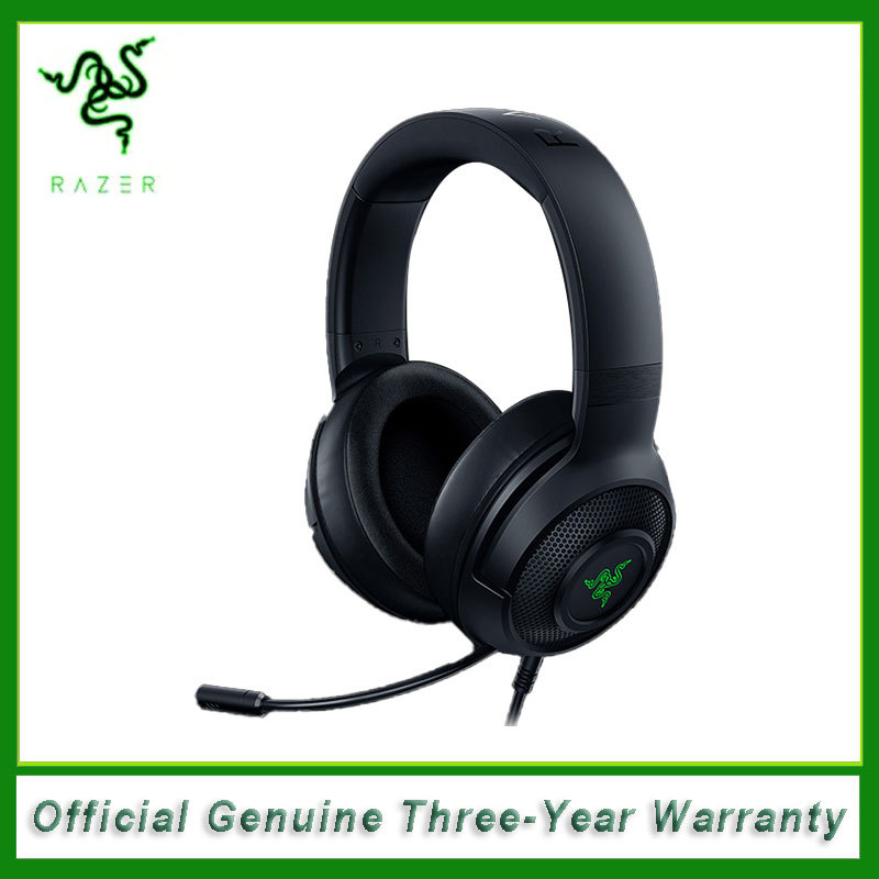 Razer Kraken V3 X Wired Gaming Headset 7.1 Surround Sound Headset with TRIFORCE 40mm Driver Unit HYP