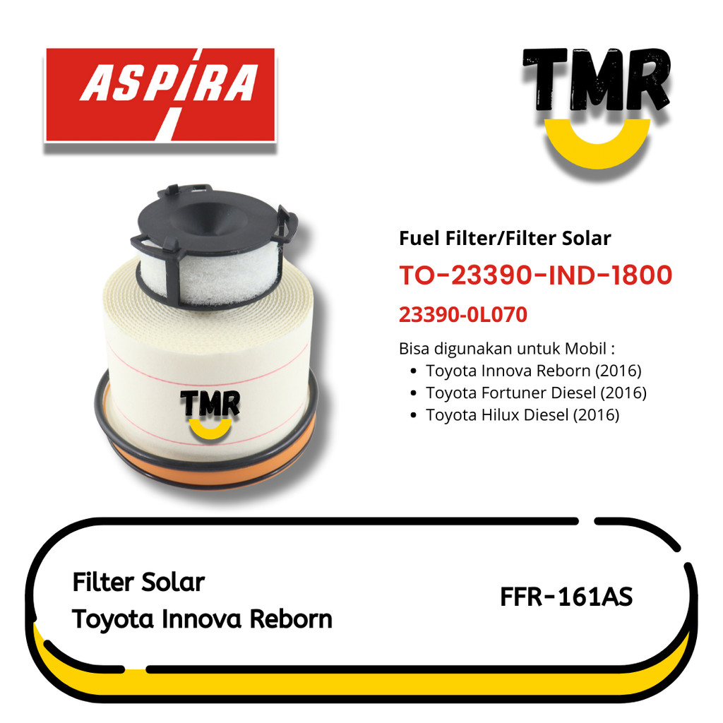Fuel Filter Toyota Innova Reborn Diesel tahun 2016 Aspira