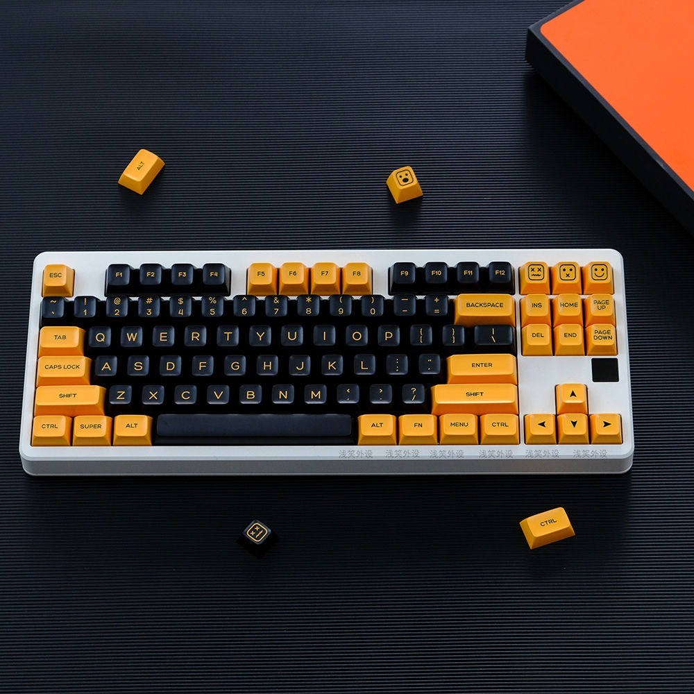 G-Q-Y-Q GMK Rome Keycap SA Profile Keycaps PBT Double Shot Key Caps Set ISO Enter 7U Spacebar for Cu