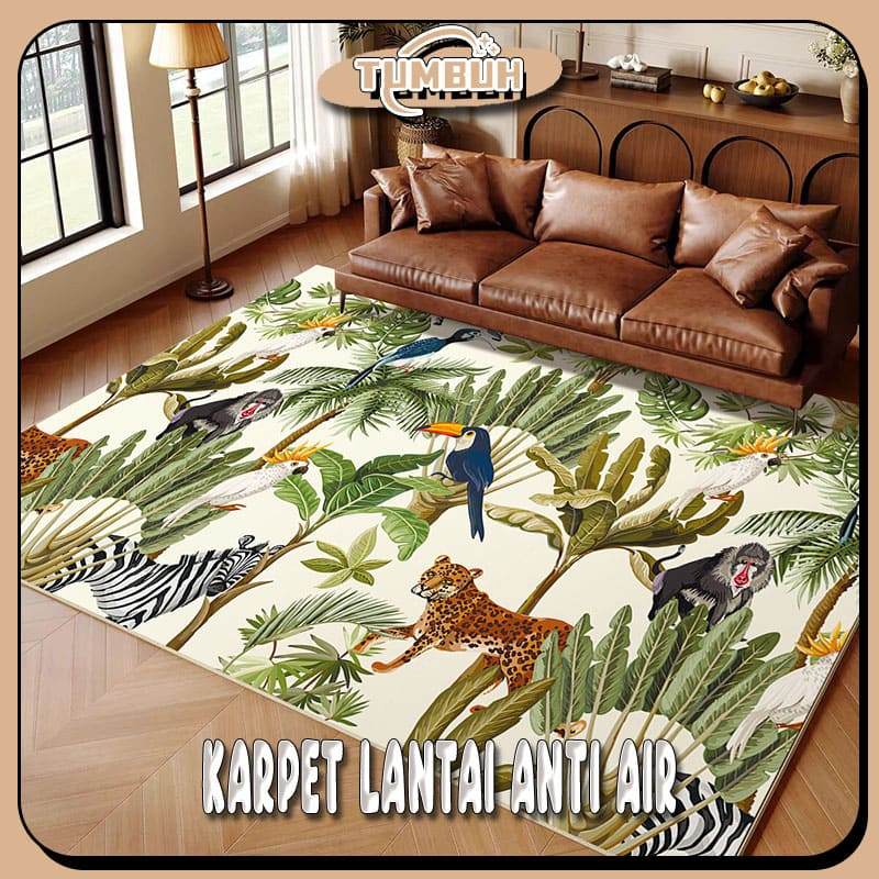 Tumbuh Karpet Premium – Karpet Kulit / Karpet Lantai Kamar / Karpet Kamar Anak / Alas Lantai / Motif