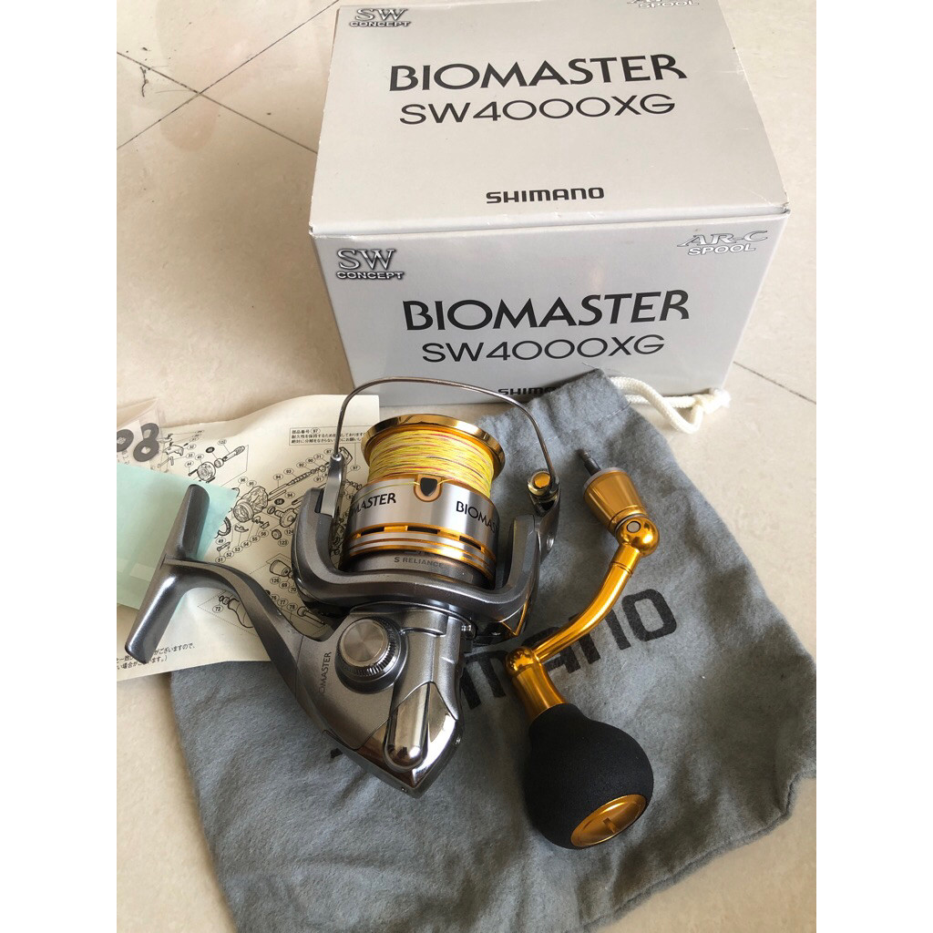 Reel Spin Shimano 10 Biomaster SW4000XG Bekas