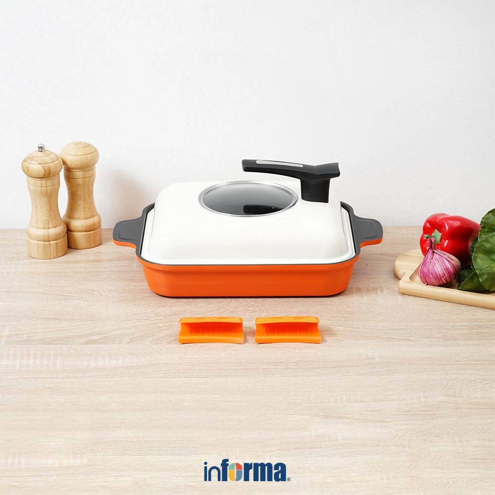 Informa Cooking Color Hyeon Wajan Panggang Eco Steam Alat Masak Dapur Alat Memanggang Peralatan Masa