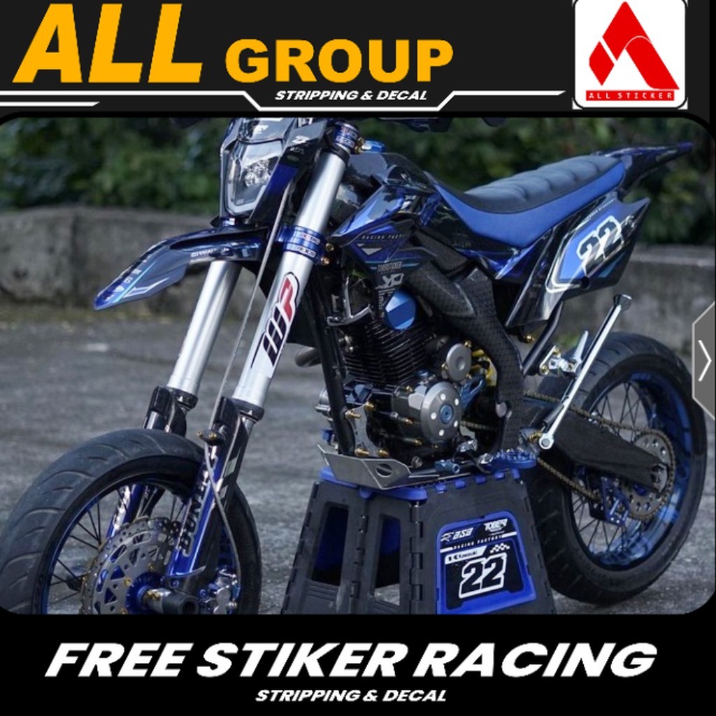 DECAL DTRACKER FULL CHROME |decal klx bf | decal crf | decal wr | decal gordons|