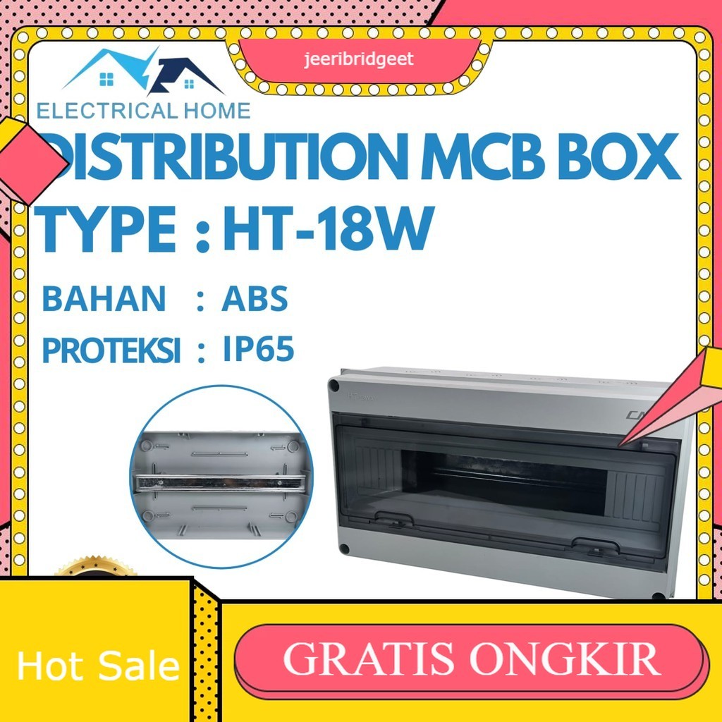 Distribution MCB Box  Type HT-18W Waterproof IP65