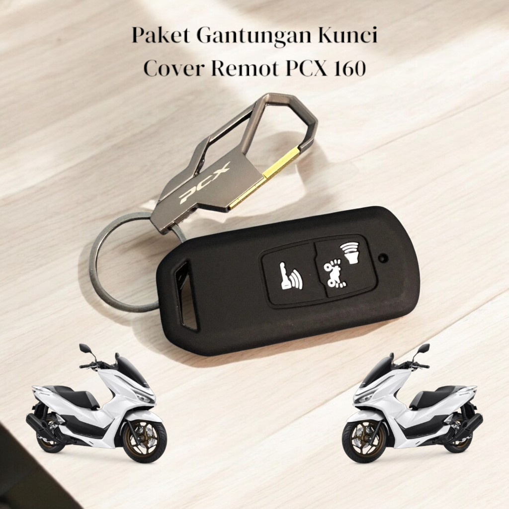 Gantungann kunci motor Cover Remot Pcx 160 + Gantungan Kunci Pcx 160 Bahan Stainless Premium