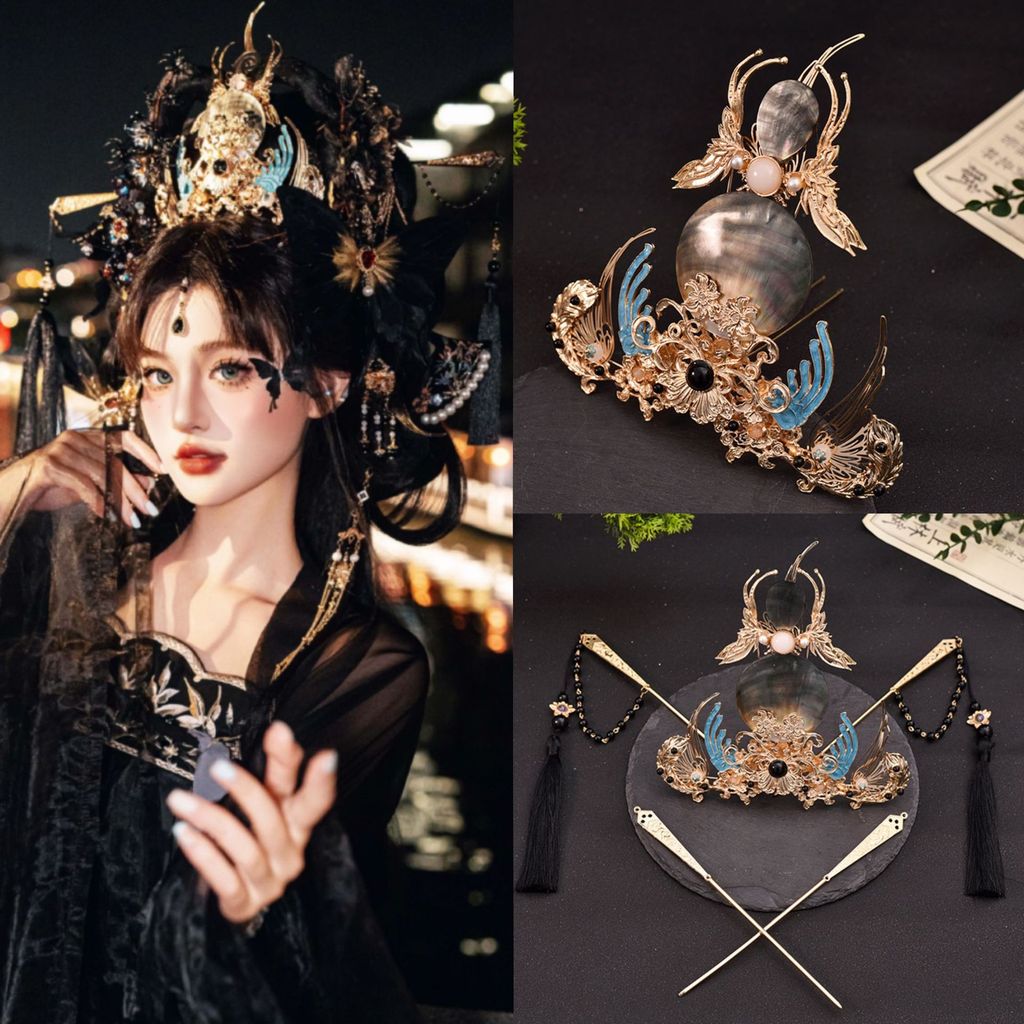 Aksesoris Rambut Dunhuang Baru Gaya Kuno Mahkota Rambut Aksesoris Hanfu