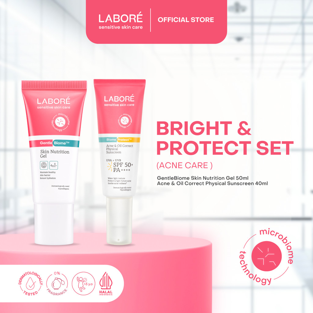[Best Sunscreen by US Dermatologist] Labore Bright & Protect Set - (Skin Nutrition Gel 50ml, Physica