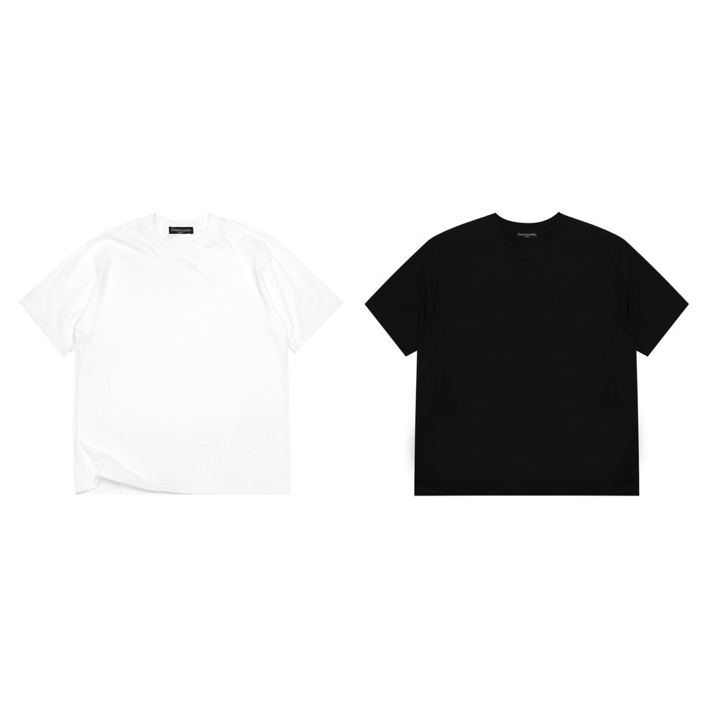 DELISTORE Tshirt Ravelle Thanksinsomnia Katun Hitam & Putih