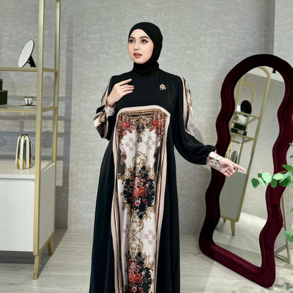 Promo Cuci Gudang shellasaukia gamis monalisa 2 COD