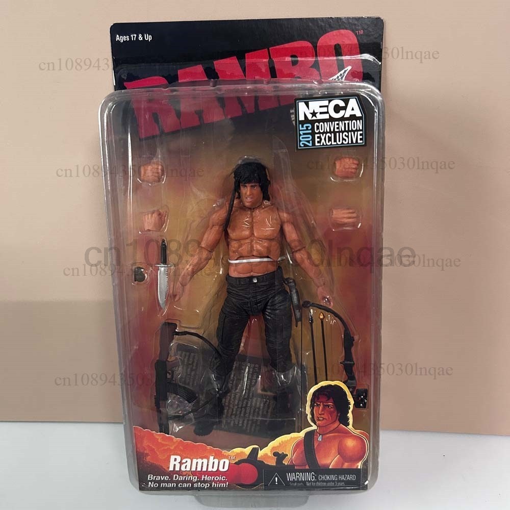 NECA Figure First Blood John J Rambo Stallone Action Figure Rambo 2015 Ver. Special Forces Soldier A