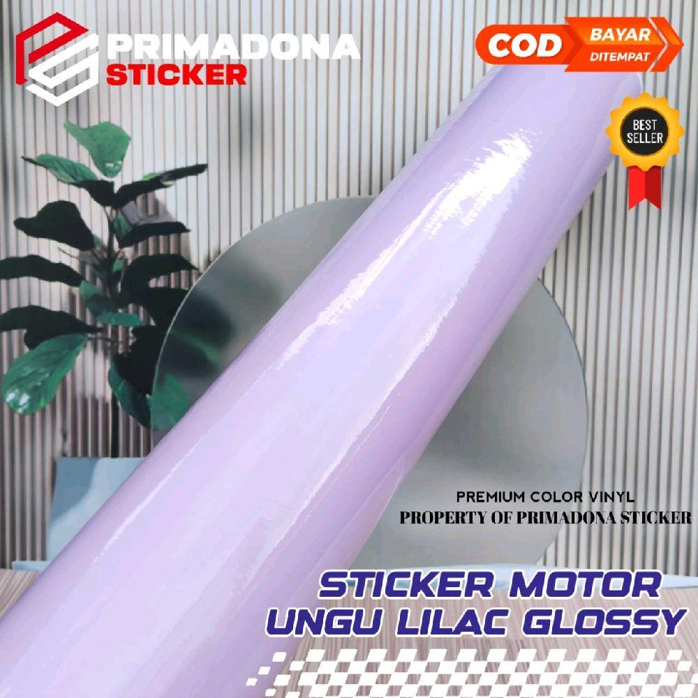 Sticker Skotlet Ungu Lilac Glossy Kualitas Premium untuk Motor dan Mobil 45cm Profix Decofik Full Bo