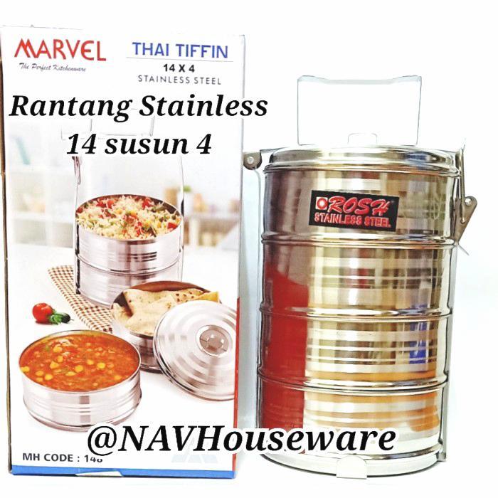 Rantang Stainless 14 cm susun 4