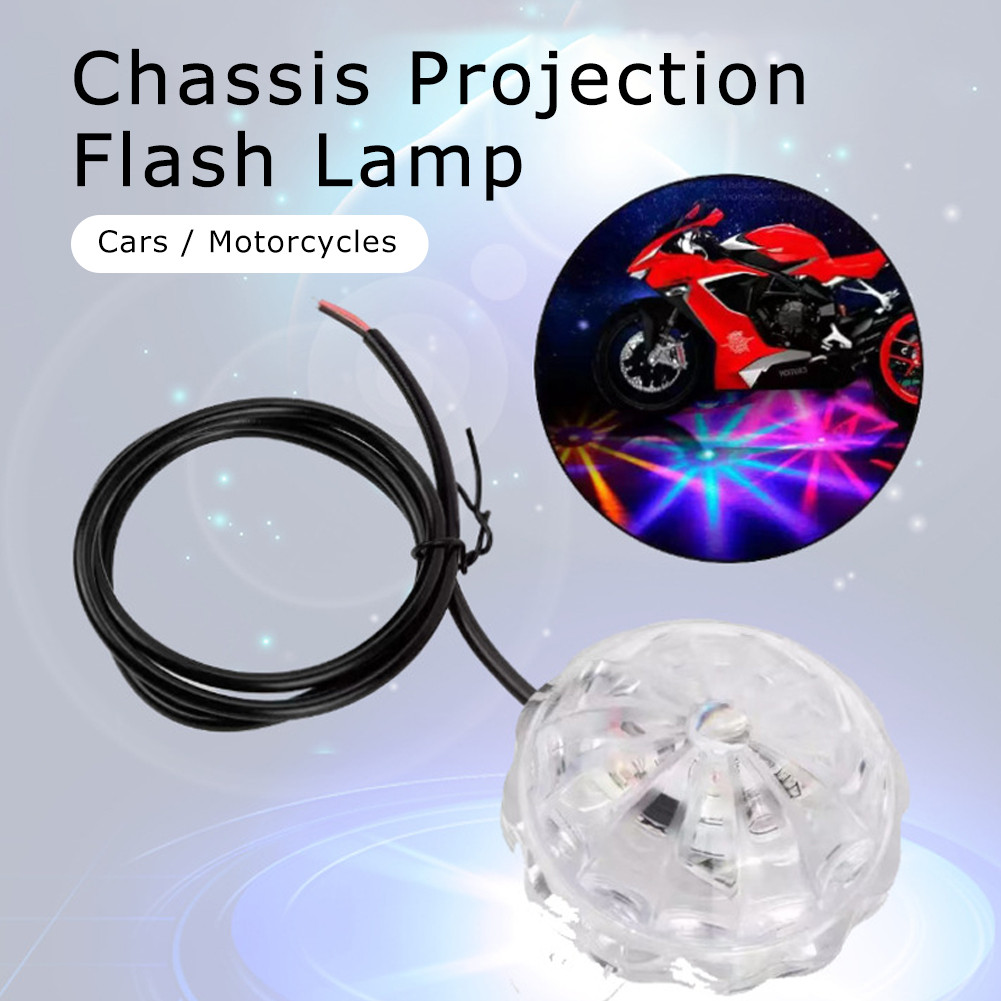 Lampu Led Kolong Truk Bis Mobil Motor 12v dan 24v Nyala RGB Bulat Hexagonal / Lampu Kolong LED Bulat