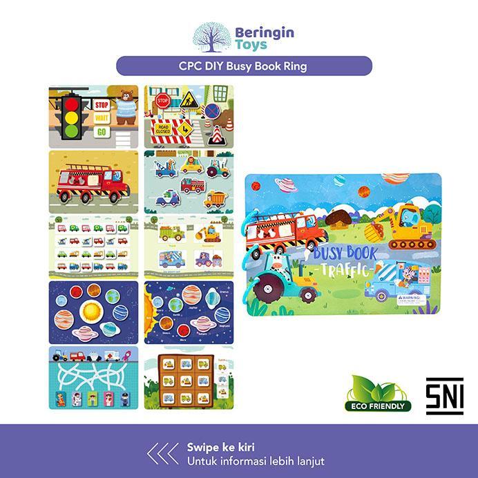 Puzzle DIY Busy Book Ring / Mainan Anak / Mainan Edukasi Toys - Dino