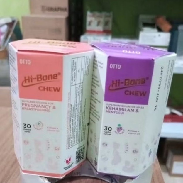 HI-BONE ACTIVE CHEW / HI-BONE CHEW STRAWBERRY & ANGGUR 30 TABLET KUNYAH