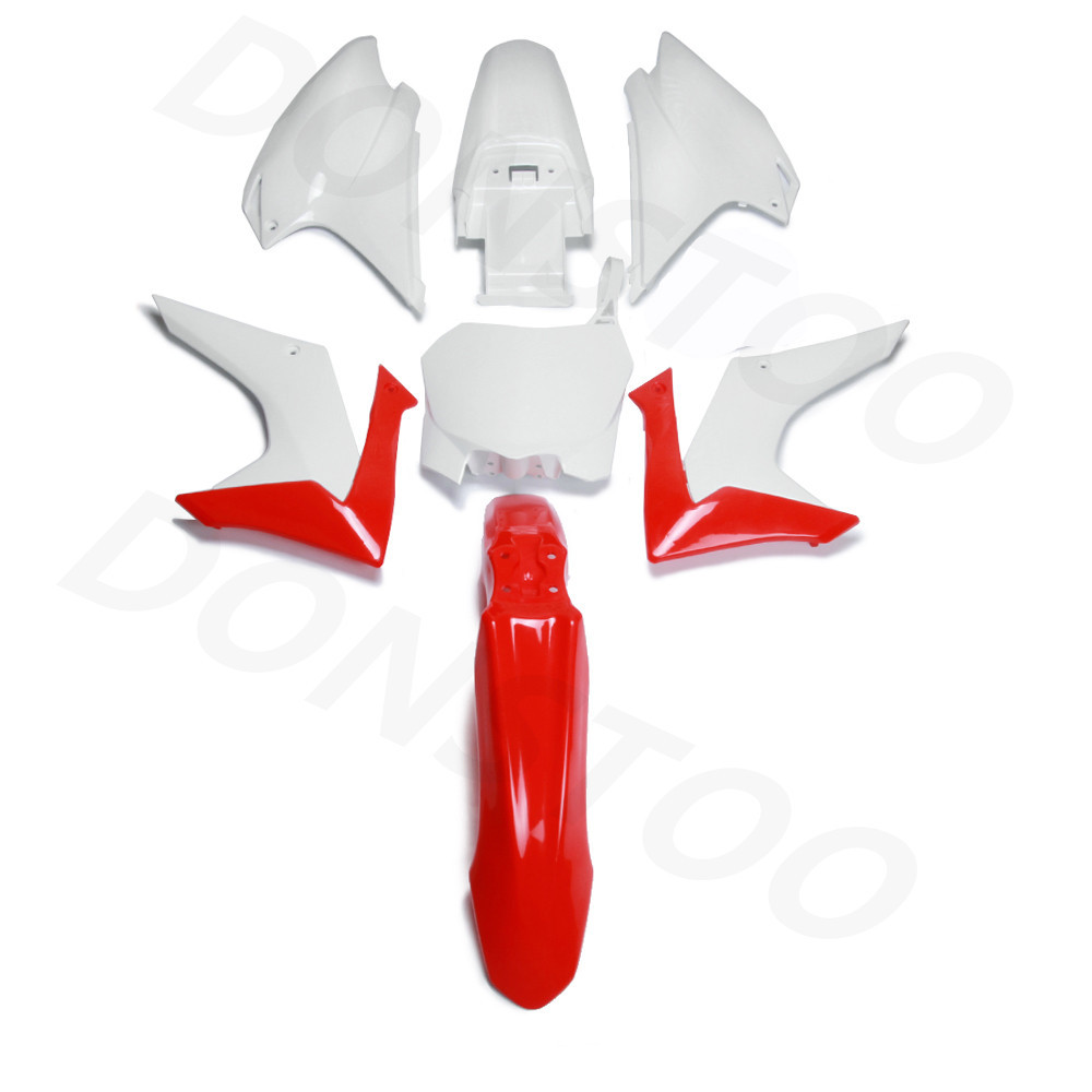 CRF 230F Plastics Kit Fairing Cover Front Rear Fender Spoiler Side Panels Front Number Plate For HON