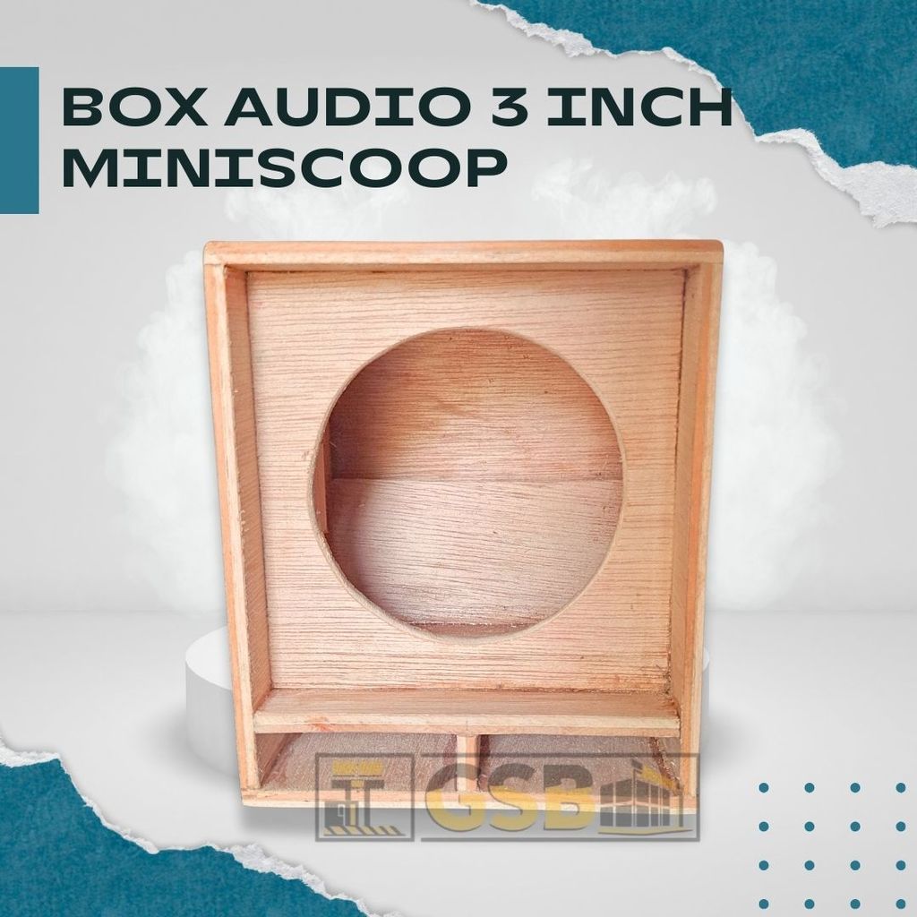 Box Speaker 3 Inch Miniscoop Single untuk Suara Bulat & Jelas cocok untuk DIY