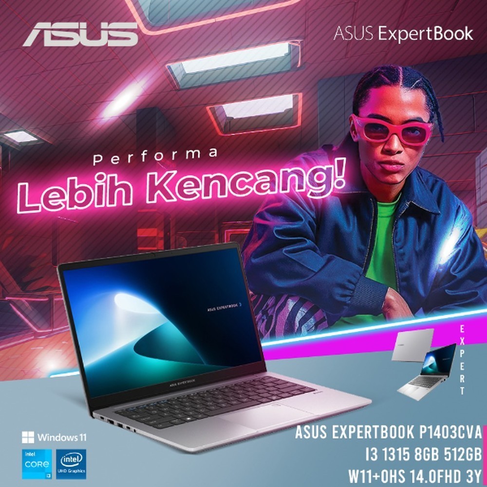 ASUS EXPERTBOOK P1403CVA I3 1315 8GB 512GB W11+OHS 14.0FHD 3Y
