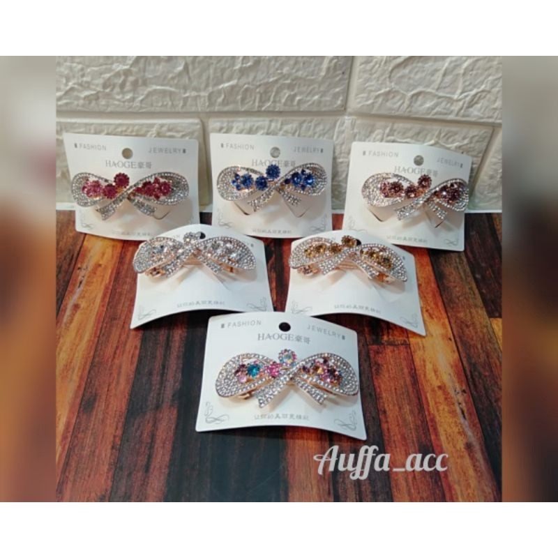 Jepit Rambut Dewasa Otomatis Mata Mewah Jepitan