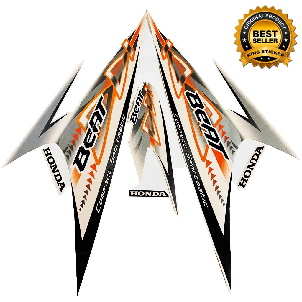 STIKER STRIPING HONDA BEAT 2012 PUTIH | STIKER BODY HONDA BEAT KARBU 2012 | TERMURAH & BERKUALITAS