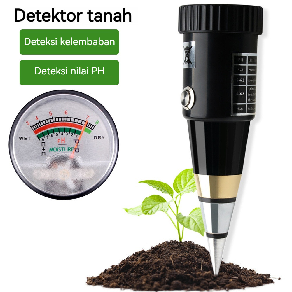 COD Alat Penggukur Tanah 2 in 1 Pen Type PH Meter Soil Analyzer Tester Meter Alat Ukur PH Tanah