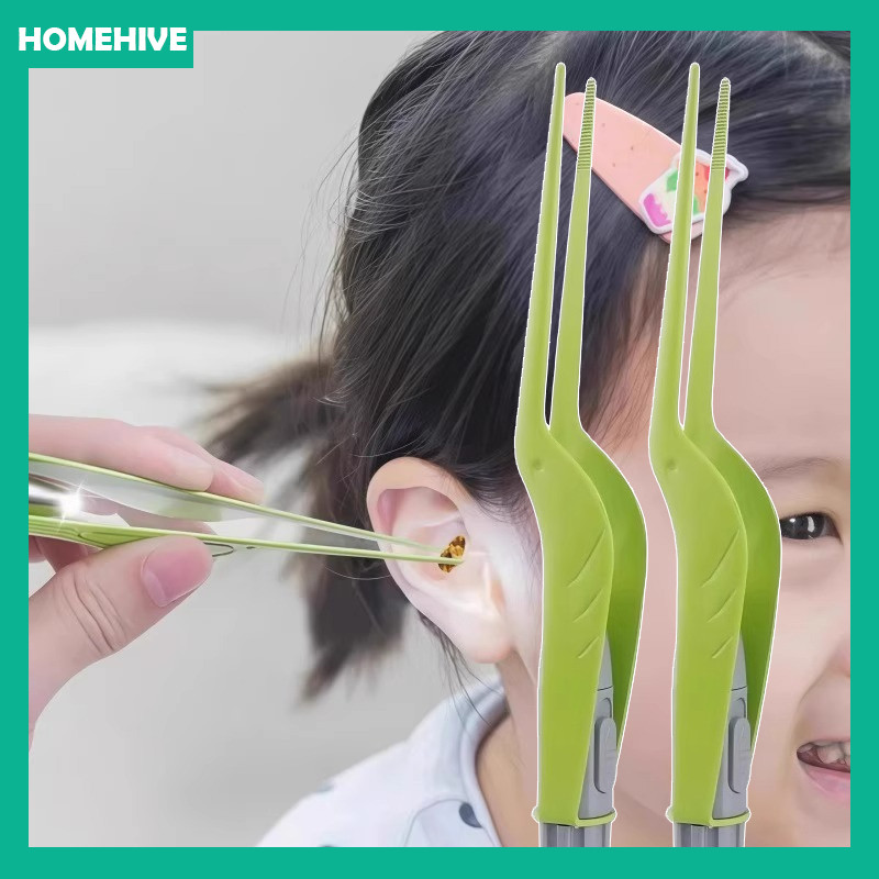 Penjepit Telinga Set Bercahaya - Anti Slip & Aman Bayi, Cocok untuk Anak-anak/Bayi, Alat Pembersih T