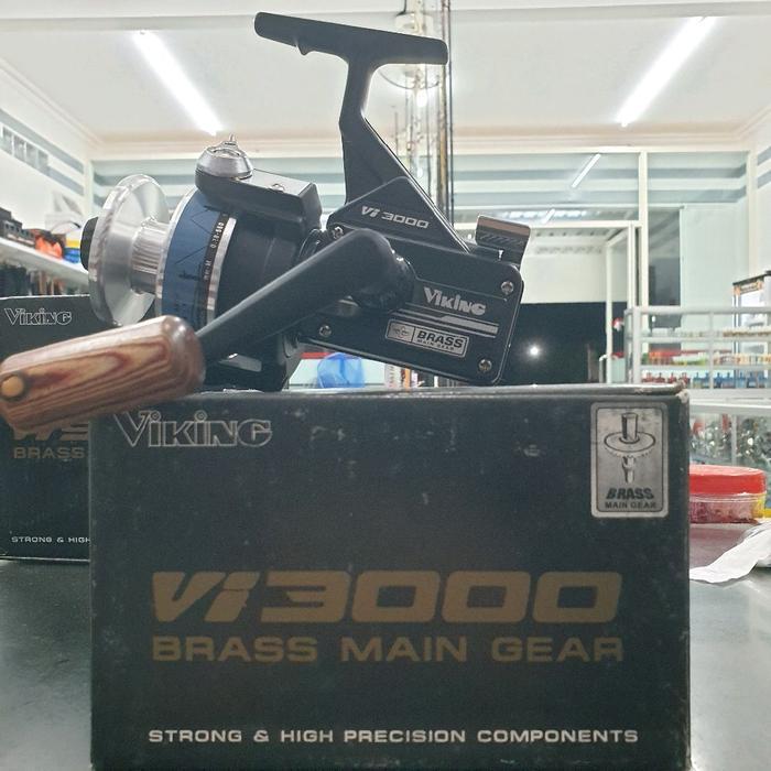 REEL VIKING BRASS Vi 7000 3000 5000 9000 Silver Series Original Rel Pancing Laut Full Metal Anti Kar