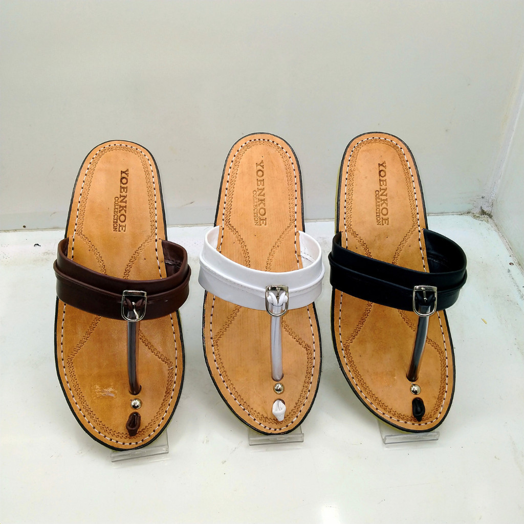 TARUMPAH KULIT PRIA DEWASA / SANDAL JEPIT TARUMPAH KULIT/SANDAL PRIA DEWASA TARUMPAH TASIK YOENKOE