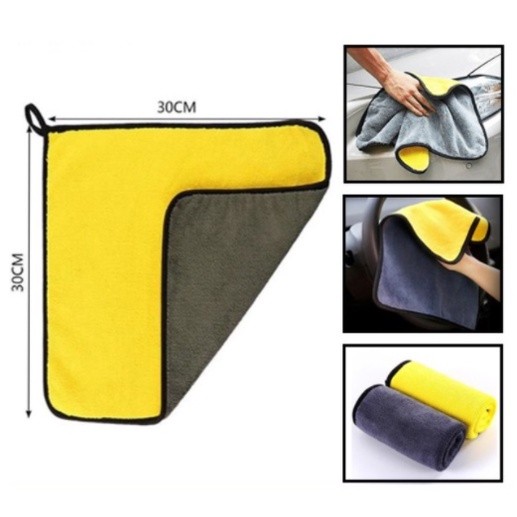 Kain Lap Detailing Microfiber 30x30cm Poles Mobil Motor Halus 2 Sisi Serbaguna