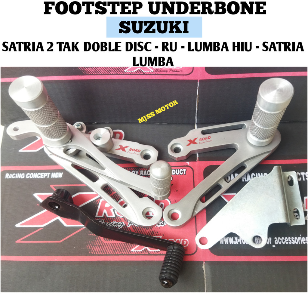Footstep Underbone Xroad Satria Hiu Lumba Doble Disk /2Tak /Ru /Lumba /Hiu /Underbone Satria 2Tak Hi