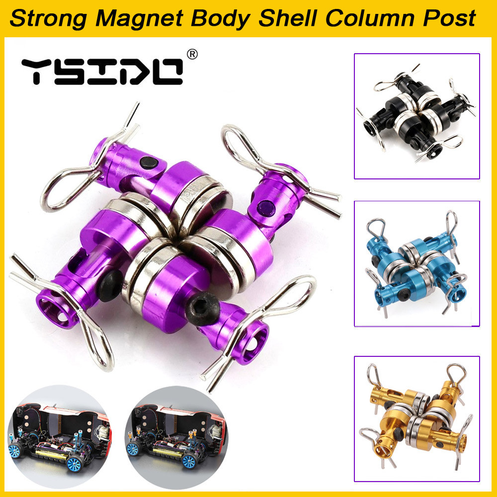 4Pcs RC Car Metal Strong Magnet Body Shell Column Post for 1:12 1:10 Traxxas Hsp Tamiya AXIAL SCX10 