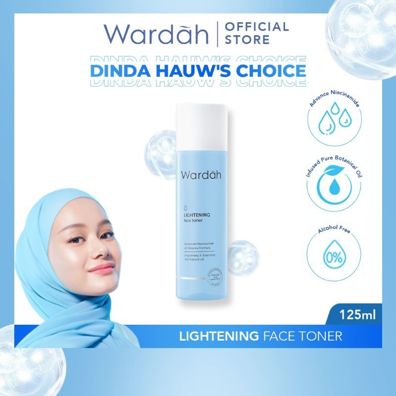 Wardah Lightening Face Toner 125ml Mencerahkan Kulit