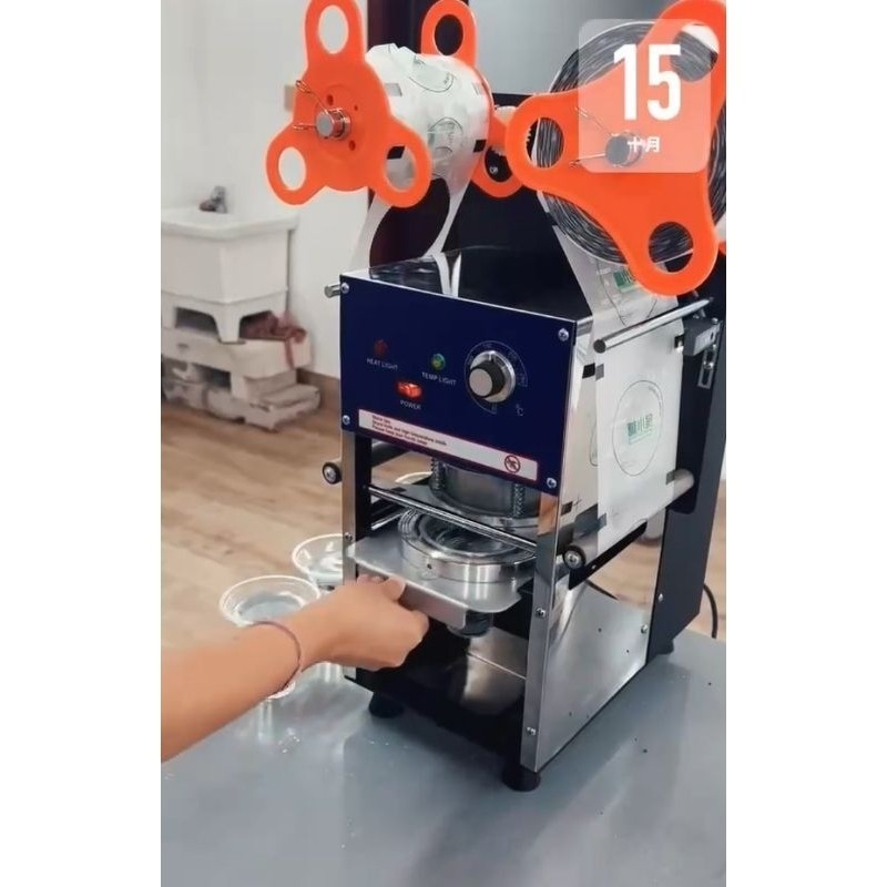 PROMO PUNCAK 8-8 cup sealer semi auto stainless golden vist / mesin cup sealer otomatis golden vist 