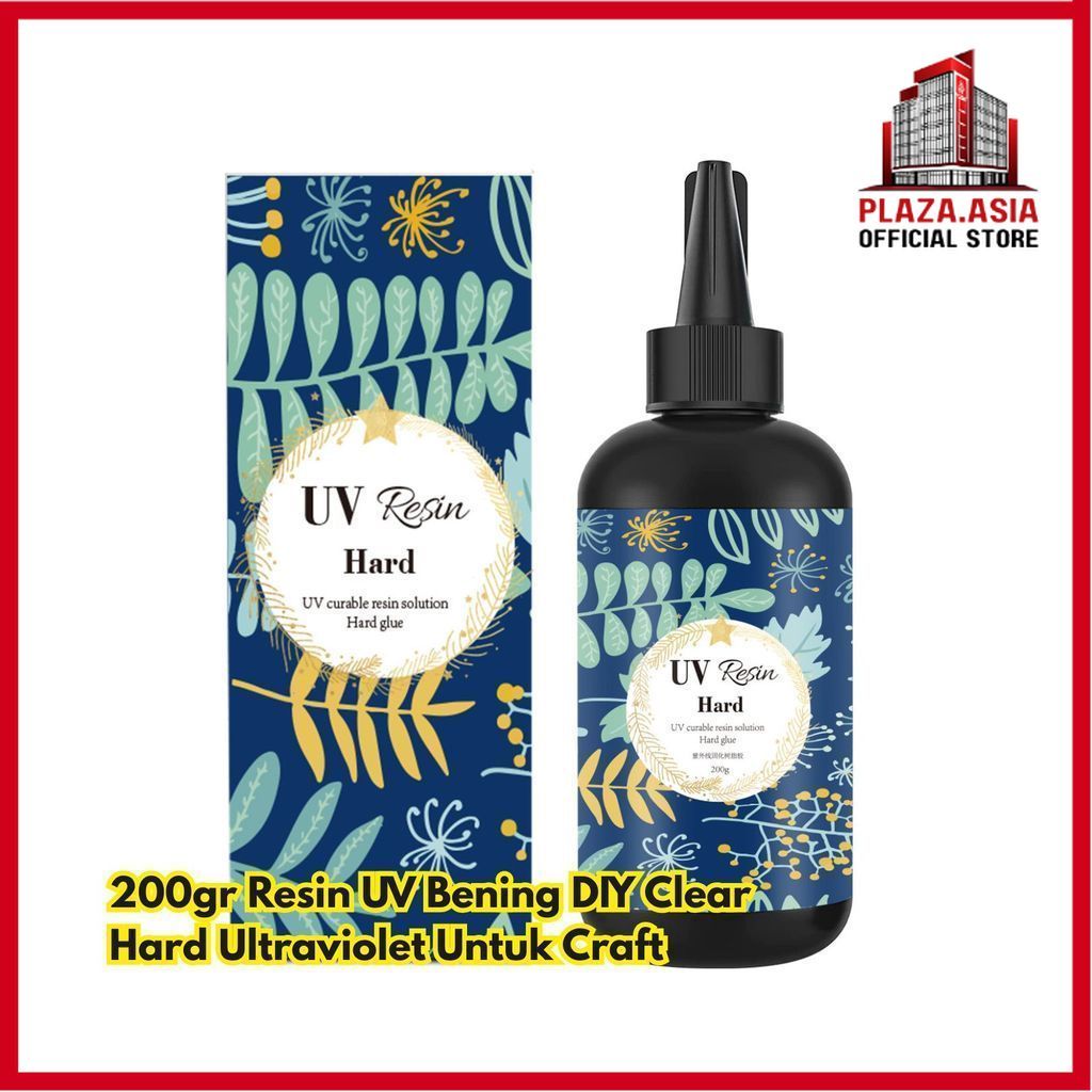 200gr Resin UV BR285 Bening Clear Hard Craft Untuk Ultraviolet DIY