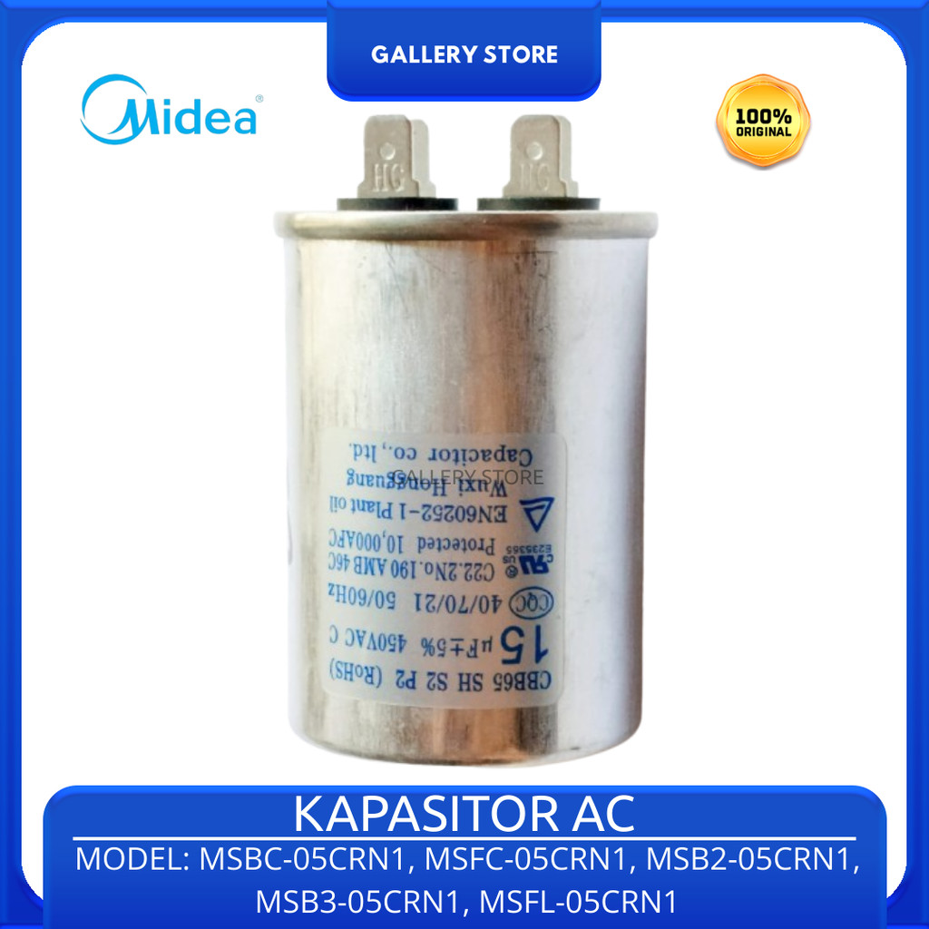 Kapasitor Ac MIDEA MSBC-05CRN1 MSFL-05CRN1 MSB2-05CRN1 MSB3-05CRN1