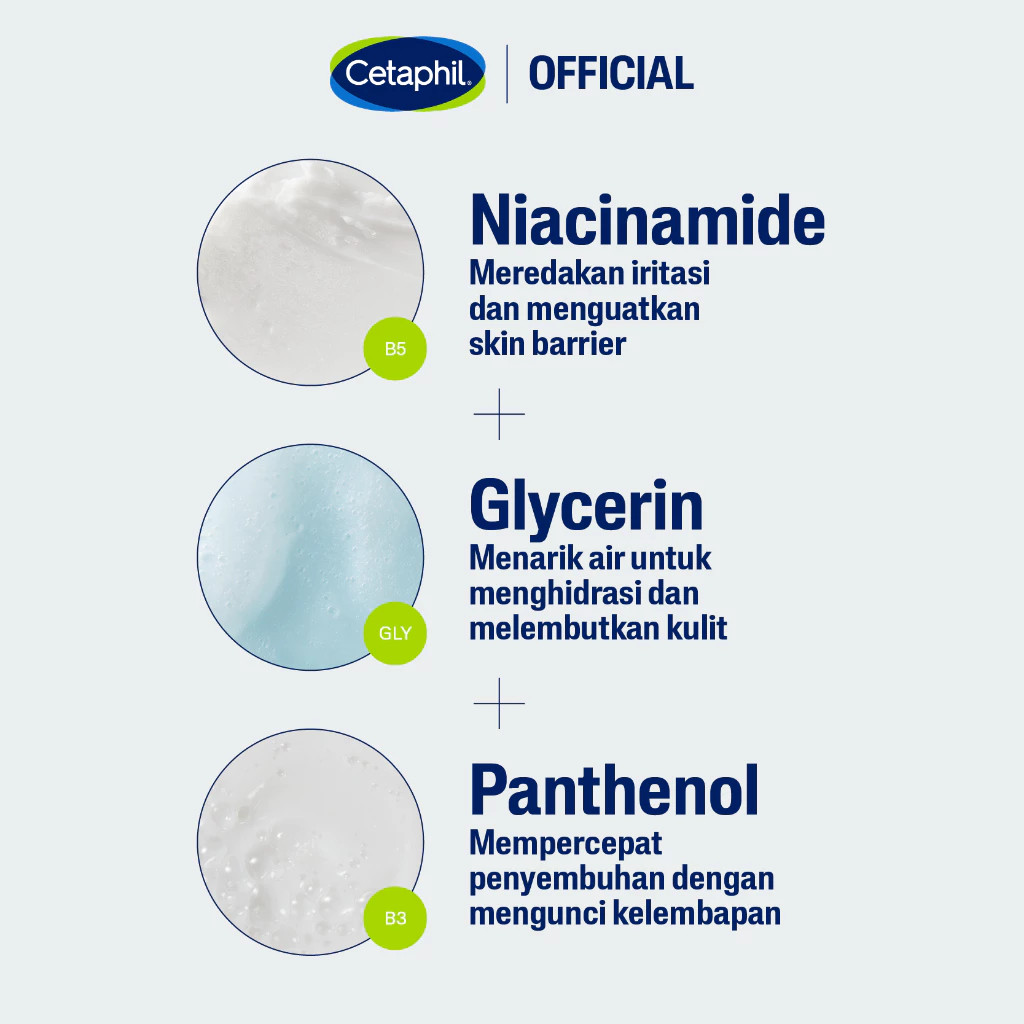 Pembersih Wajah Cetaphil Gentle Skin Cleanser 236ml ORIGINAL dengan Niacinamide, Glycerin dan Panthe