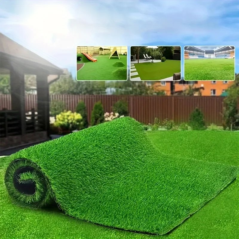 2025 Realistic Grass Rug Indoor Outdoor Grass Mat Artificial Grass Turf Fake Grass for Garden Lawn L