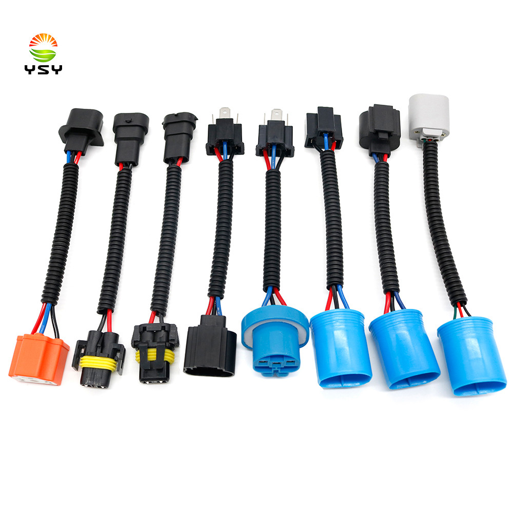 2x 9005/9006 9007 H4 H11 H13 Male to Female Conversion Wiring Harness Socket Adapter Connector For H