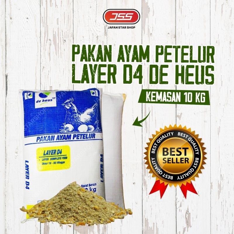 [ Promo ] || Pakan Ayam Petelur De Heus 10 kg Pur Telor De Heus