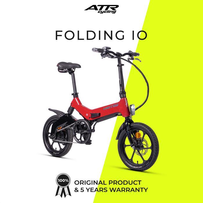 E-BIKE 16" UNITED FOLDING IO (9) RD-BK