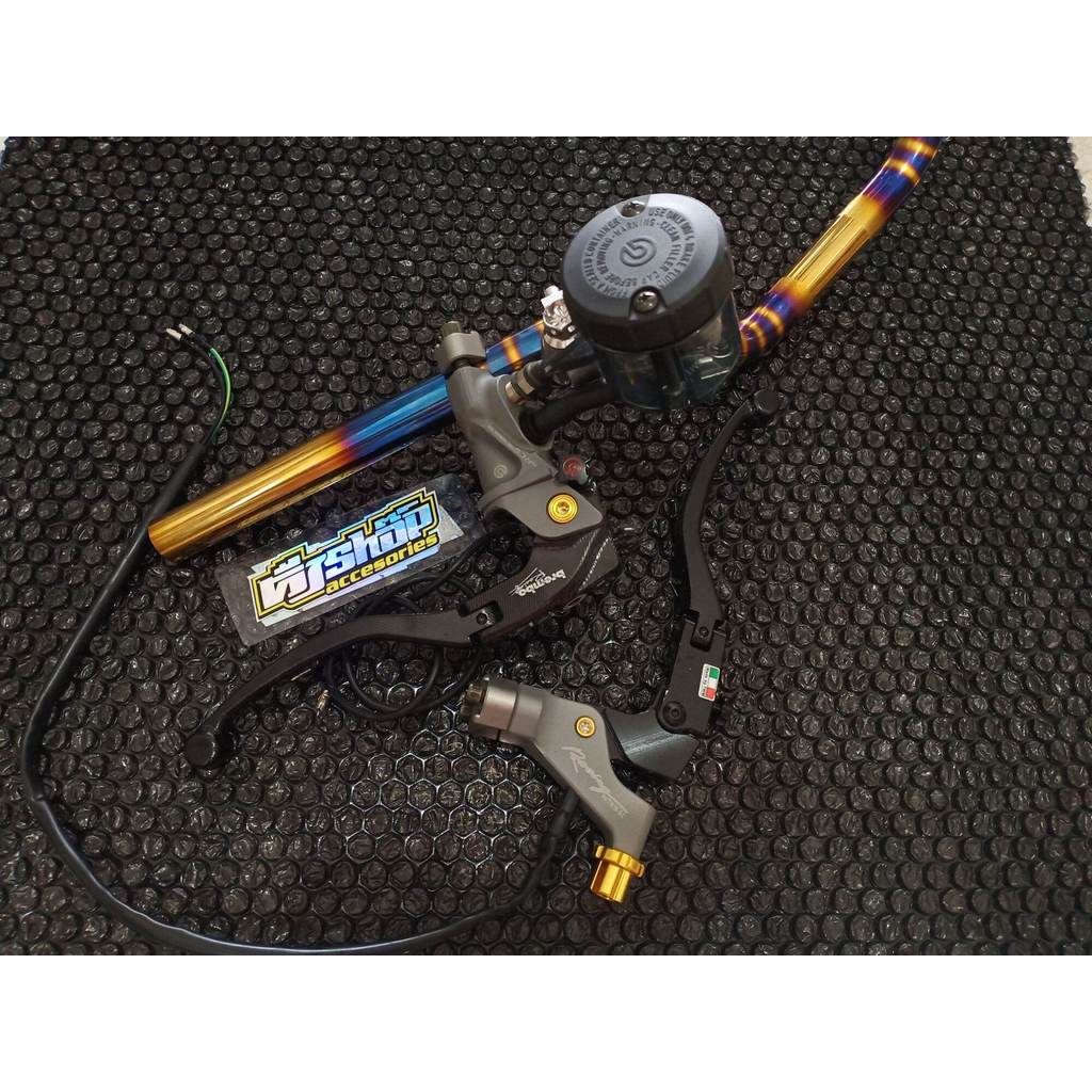 promo discon bonus dudukan spion SET master rem brembo corsa corta/nissin/izumi + tabung brembo big 