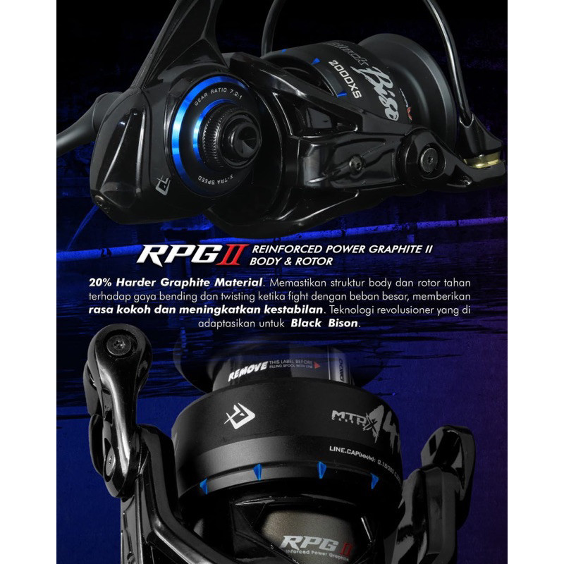 REEL SP DAIDO BLACK BISON XS