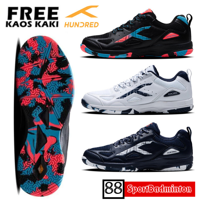 HUNDRED GALAXY Badminton Shoes - Sepatu Badminton Original Hundred