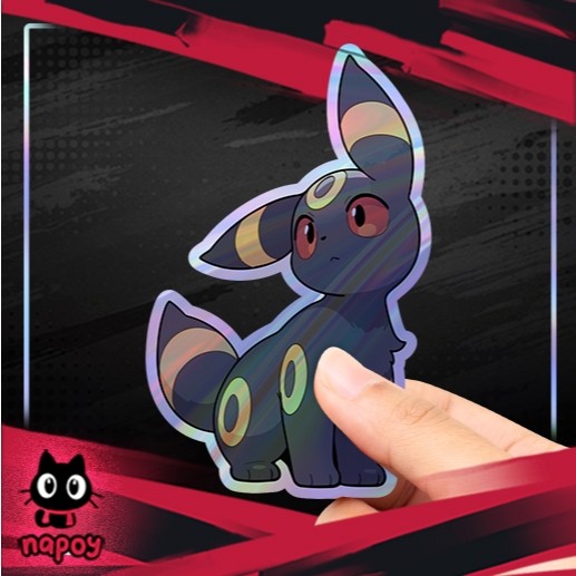 Stiker Hologram Anime Game Pokemon Umbreon V2