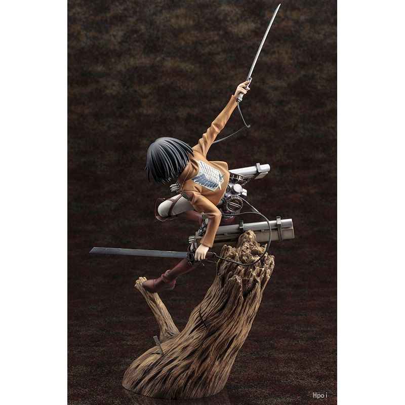 35cm ARTFX J Attack on Titan Figure Rival Mikasa Ackerman Figure Levi PVC Action Figure Toy Rivaille